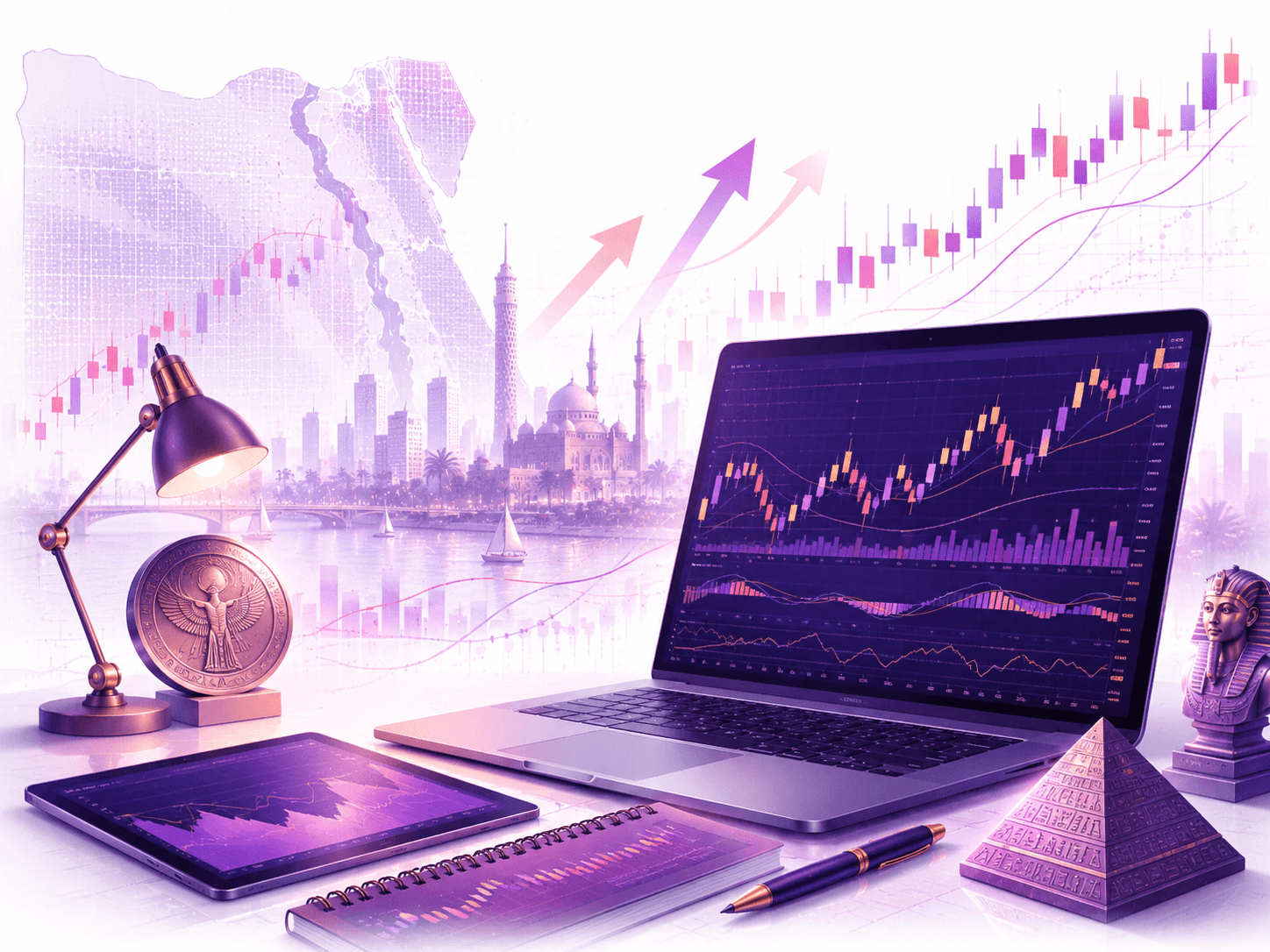 المؤشرات الفنية واستراتيجيات التداول الاحترافي للسوق المصري